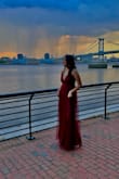 This dress is absolutely gorgeous! I had to make no additional alterations it was indeed a perfect fit. I wore it to my prom and got a lot of compliments. One thing I didn't realize about the dress was that it had 2 slits for both legs. So if you are into that look, I thought it was beautiful, so this could be the dress for you. It's also not very skin-hugging like many prom dresses, and it allows you to breathe. - Ayra G.