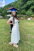 Love this dress. I purchased it in a different color for a different event and then I just had to purchase it in the white for graduation. Super comfy! - Sam F.