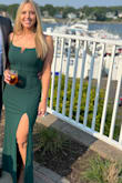 True to size! Perfect for a wedding.
Adjustable straps and zip up back. Got so many compliments on this. - Gina D.
