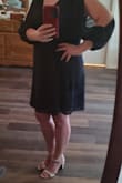 I bought these to go with the navy blue dress for my daughter's wedding. I love the way they look, but I will definitely need more comfortable shoes for dancing at the reception. I'm not at all disappointed, just wished they were a little more comfortable so I could wear them all night. - Melissa M.