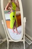 Got these on clearance for $20 and they fit and look beautiful. Haven't had a chance to wear them to an event yet so not sure how comfortable they are.. but they'll be worth any pain for sure. (Lulus dress as well - absolute edge lime green mock neck) - Jamie R.