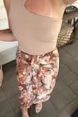 I needed something with pattern! I'm always wearing solids so this was a great addition to my wardrobe. Paired it with a nude colored lulus bodysuit and might have to order the same patterned top for another look. So comfy, great flattering material. - Leah B.