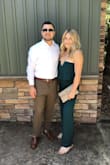 Loved this jumpsuit for a wedding I went to. Just beautiful! I did have to get it hemmed because I wore flats, but it may be ok with heels or for taller girls (I'm 5'6). Unfortunately the zipper is very dainty and it broke on me the first time I wore it, but again a beautiful jumpsuit, just be gentle with the zipper. - Dallas D.
