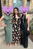 This was the perfect dress for a wedding! I was afraid it would be too low in the chest but ended up being just right. I was even able to wear a regular bra with just a little double sided tape at the bottom of the v-neck. The dress was extremely flattering and the textured material made it feel a little higher end than I expected. I'm usually a M in Lulus dresses and this one fit like a glove. - Kari R.