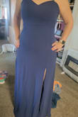 True to size and fits great. I love the royal blue color! Dress fits great around bust and waist and is flowy from the hips down. Material is also light enough for a summer wedding - Savannah D.