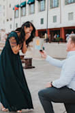 Wore this on what I thought was an anniversary dinner. Ended up as a surprise engagement. 
Love love love this dress and now it will always be special to me/ - Sami