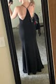 I ended up returning this dress, nothing wrong with it by all means... I just found one I was more happy with on the website! I love how much back it shows, I personally didn't think I had the cleavage for the front lol! But a beautiful dress for sure! - Alexis A.