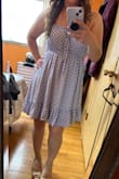 Love this dress. Fits true to size and washes well. Looks great with a Jean jacket/sneakers or wedges. - Amanda R.