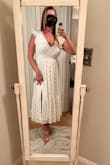 I'm normally a size medium but this dress runs big. The Small fit me good. - Cris M.