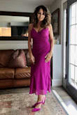 Great color! Very flattering fit, and great quality. I received many compliments on the color and dress. - Patricia L.