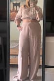 I loved everything about this outfit, the fit, the color, the material texture, it was just perfect.  It's something that can be dressed up or down.  Just hoping it does not shrink as I read from other reviews. However did buy a little larger just in case. - Doris A.