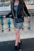 I wore this dress in Vegas to the Adele concert in February. Absolutely perfect. So flattering on my body. I paired it with a black vegan leather jacket, and I received so many compliments. - Bethany T.