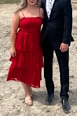 The dress was very flattering and I received many compliments. I loved the dress! Unfortunately, now this is the second Lulus dress that I have worn to a wedding that somehow broke so quickly into the event. The lace suddenly (randomly) ripped right on my boob! I won't be able to wear it a second time. - Madison B.