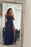It seems like a lot of fabric, but the dress is very light. Received a lot of compliments. - Lina S.