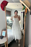 Absolutely love this dress! Fits a little small on my back but that may just be a me problem as I've had no other issues with Lulu dresses before. My biggest complaint is that the zipper was a menace. It took my roommate and I 20 minutes to zip it up because the zipper does not go past the waist seam, on and off my body, unless you hold the closure a certain way and pull with speed all the from the bottom to the top in one continuous motion. I think the zipper is just poorly made or maybe the specific dress I received had a seam issue but besides that it's great! Would recommend having 3 people with you to zip it up though. - Valeria A.
