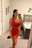 Good material. Very cute and flattering! Can't wait to wear it on my tropical vacation. - Jessica B.
