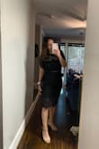 I thought this was sexy and sophisticated. I ordered multiple options for a musical and decided on a different dress. It was a difficult decision but this was a little snug and a touch more conservative than I was looking for. This is a great choice for a work event. - Angela G.