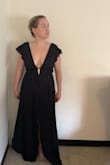 Nice material. Not too thick and not too thin. The quality is worth paying for. I purchased a size M. I'm 5'4 so the dress is slightly long, but I'm very happy with the purchase. The sleeves have a tackiness to help keep them up, however they did still slide slightly on me. Very excited to wear this to my friend's wedding in the mountains!! - Taylor A.