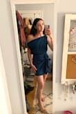 I ordered this dress for a summer wedding I am attending. It fits perfectly and is so flattering. You won't really be able to raise your left arm too much because of the design but it doesn't bother me at all. Very happy with this dress! - Olivia T.