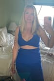 The material was thick enough that I didn't need to wear a bra and you couldn't see an underwear line on the bottom. I loved the fit! I got lots of compliments on it and wearing it with flat sandals made it a nice fancy beach outfit - Mariah S.