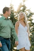 Fits true to size. Loved this for the price. I wanted something white and flowy but still sexy for engagement pictures. I loved it! - Catherine G.
