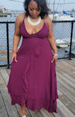 This dress was perfect! The color is amazing! I was nervous about the fit, but all the reviews helped me figure out the right size, and it was perfect! I have pretty big boobs, so I will say if you have a larger chest, try double- side tape because it is quite low cut. Otherwise, I received a ton of compliments! Highly recommend! - Marilee C.