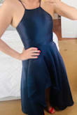 I wore this dress to a springtime black-tie wedding and got EVERY compliment. I felt like a princess!

Such a flattering fit, the navy was a great color to pair some bright heels and jewelry with for a pop of fun, as well as be kind of a year-round color! I have a wedding in December that I'm definitely going to rewear this to!! - Meagan L.