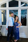 Wore to a summer wedding as a guest. I'm still working on losing some baby weight so I liked how this wasn't too fitted through the abdomen. I also think if it weren't for my large bust I would have been able to size down to a large. The XL was a little big but very comfortable. - Brittani Z.