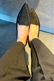 I have a bunion on my right foot so I usually don't wear pointed shoes but these shoes just look so cute and elegant so I took a leap and got a pair. These are super comfortable and I didn't even break it, I just wore it for a whole day of work plus walking to and fro riding the subway with no pain or complaints. These shoes are so soft, my bunion didn't complain a bit. - Ma G.
