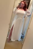 I've was trying for so long to find a dress to wear to my bridal shower. But, when I saw this one and all the great reviews on it, I had to get it! I got a large at first. It was a tad bit small, but the xl fits like a glove!! It's super comfy and I can't wait to wear it. - Kristina S.