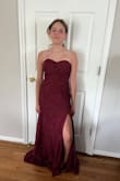Love the style and slight stretch to the material. Definitely size up. XS in other styles from Lulus fit great, but had to exchange for a S in the this style. Just need to hem the bottom, the bodice fits great! - Missy P.
