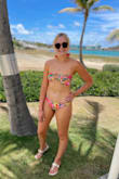 Absolutely adorable! Colors are so vibrant and fun. Definitely my new favorite bikini!!! I've ordered Lulus bikinis before and noticed they tend to run a bit small so I sized up on this one and I'm so glad I did because it fits perfectly! Normally, I'm a small, but I ordered a medium on this :) love it! - Carolyn B.