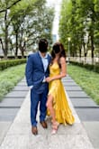 The dress and color are stunning, but the bust is very awkward. I pinned it at the top, and it worked great. Otherwise, there is no support for the bust, the tie is too low. - Lindsay K.