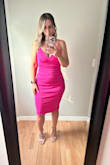 I am so in love with this dress! It is so flattering and the color is amazing. The material is thick so cellulite doesn't show through. I can't wait to wear it to a wedding next month. - Danielle I.