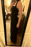 Very pleased with my purchase! I went with a medium and am happy with the fit! Feels like it is pretty nice quality for the price and I'm super excited to wear it to my friend's wedding this Fall!
I was wearing a 3in heel in the photo for reference - Kathleen C.