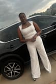 I was skeptical about this purchase because I usually wear a large but I will say I'm happy I went with my gut. I have gained on some happy weight and I wanted the extra room and I had just that. I'm 5'6 and 177 lbs. I usually have a hard time finding clothes that's perfect for my length but this was an amazing length. I'm also self-conscious about my waist area and I must admit it wasn't as bad as I thought it was gonna be. I would recommend anyone to purchase this. - Kayla D.