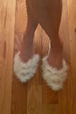 The shoes are super cute (I even added feathers) but aren't comfortable and left blisters between two toes. The straps stretch and then don't stay up. I only wore them for about 4 hours and was no impressed. Also to be noted they aren't white. - Denise M.