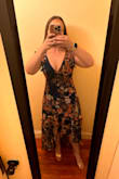 I wanted a dress for a wedding that would be easy to move around in and also flattering. This dress is perfect for that! The medium fits very comfortably (a little loose but does not need any alterations) and the length works with a small 2-3 inch block heel. - Ally R.