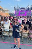Purchased this to go to the Taylor Swift Concert (I'm in my midnights era!) and I loved it!  I am always between a Medium and a Large which is very annoying but in this case, the Medium fit perfectly!  It was perfect for the concert and I do think I could wear it again for another occasion.  It does run pretty short but I wore a pair of shorts underneath because I knew I would be jumping up and down a lot.  Overall very happy for this dress! - Ashley M.