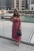Love the style and cut. I didn't need alteration. Material was ok, but overall a great dress for the price point. - Connie P.