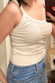 I had to triple check the tag to make sure I didn't accidentally order the wrong size - this was VERY small, and not just because it's a cropped fit. I usually go for medium in Lulus, but tried a large to get a looser fit. Fit Finder even suggests a medium. - Em S.