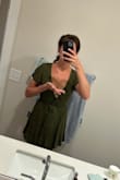 The dress itself fit tight and was a little too short in the back for my comfort. It also GAPES on my chest and due to the ties it's not fixable. I'm going to try to pin it but we'll see. I wish this hadn't been the final sale because I would've returned it - McClellan B.
