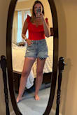 Bought this for a Fourth of July party and it couldn't be cuter!  I will definitely be using double-sided tape to keep the chest in place and the straps on my shoulders - they are a little big, but it's not a huge deal. - Caitlin R.
