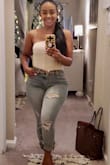 5'0, 143lbs. 42-inch hips, 29-inch waist. Size 9. Amazing! - Crystalo B.