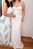 it arrived without delay, a great dress that I wore in my wedding.. it fits very well, a beautiful fabric. a very good choice - Luz A.