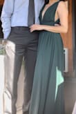 I was a bridesmaid for my friend's wedding and this dress was absolutely perfect. It is super flattering and comfortable and true to the color on the website. I am petite, so I had to hem, but other than that it was perfect. I'd also recommend fabric tape to make sure you don't flash when you're moving around, I did this and was totally fine. I got compliments all night and will definitely keep the dress for any formal events in the future. - Ang S.