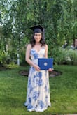 I wore this for my grad school commencement ceremony and although I had to get the length altered, it was otherwise perfect! Absolutely gorgeous dress with a flattering fit. I received so many compliments. Highly recommend. - Roberta