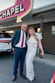 This was perfect for our Vegas Vow Renewal! The size (L) was true to size and very comfortable. I was able to wear cute, average size heels and the length was perfect. - Amanda S.