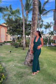 Super comfy which is a huge factor when I decide on what clothes to buy. I have a smaller bust so it is a little loose up there but still looks great. It was perfect for a fancy dinner out in the DR followed by some dancing! - Klaudia P.