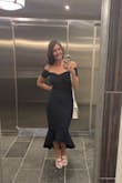 This is the perfect dress for a wedding! Form-fitting and hugs in all the right places, I didn't even need to wear a bra! Will purchase again in a different color. Ordered size small. - Victoria